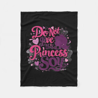 Elementary School Princess And The Soy Allergy Out Fleece Blanket