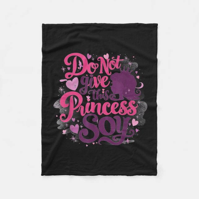 Elementary School Princess And The Soy Allergy Out Fleece Blanket (Front)