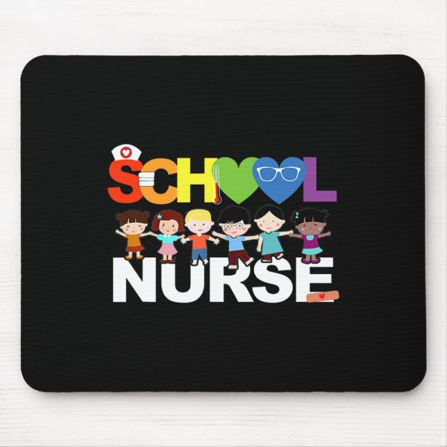 Elementary School Registered Nurse Back To School  Mouse Mat (Front)