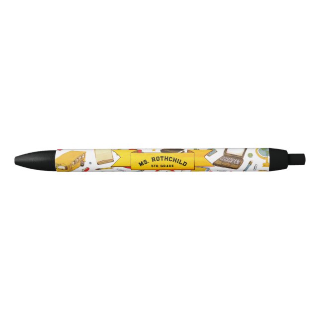 Elementary School Teacher Black Ink Pen (Front)