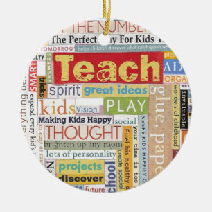 Elementary School Teacher Ceramic Tree Decoration
