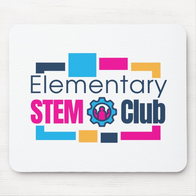 Elementary STEM Club Logo Mouse Pad (Front)
