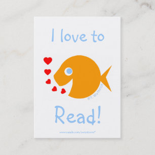 Elementary Student Reading Achievement Bookmark Business Card