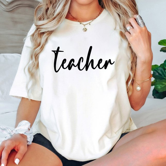 Elementary Teacher Black typography trendy T-Shirt (Elementary Teacher Black typography trendy T-Shirt)