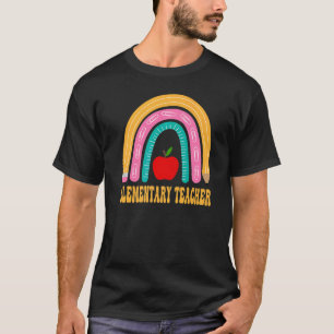 Elementary Teacher Rainbow Cute Back To School App T-Shirt