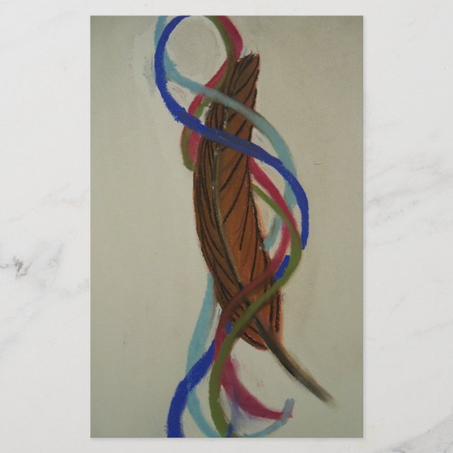 elements feather stationary stationery (Front)