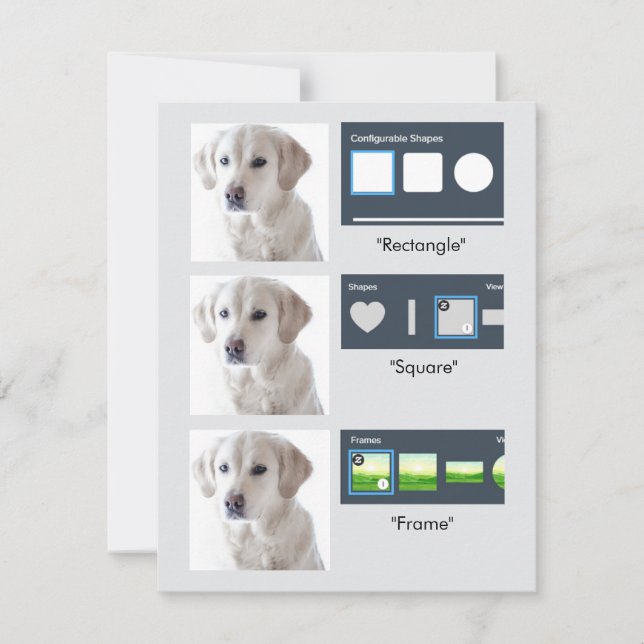 Elements - Frames, Shapes, SVG Masking Test Holiday Card (Front)