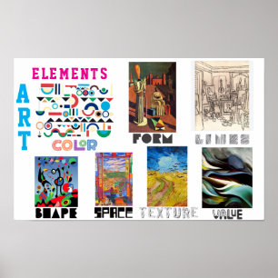 Elements of Art - Famous Paintings Poster