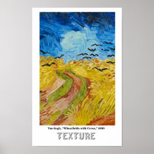Elements of Art - Texture featuring Van Gogh Poster