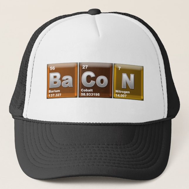 Elements of BaCoN Trucker Hat (Front)
