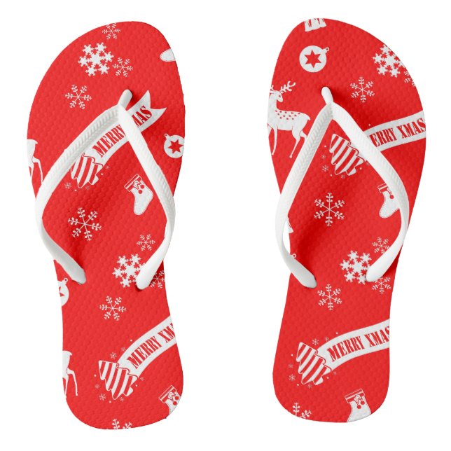Elements of Christmas Flip Flops (Footbed)