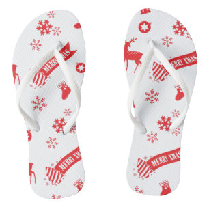 Elements of Christmas Flip Flops