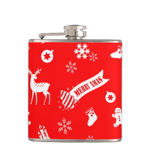 Elements of Christmas Hip Flask