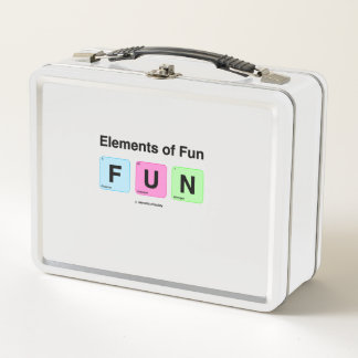 Elements of Fun Cute Pastel Science Joke    Metal Lunch Box