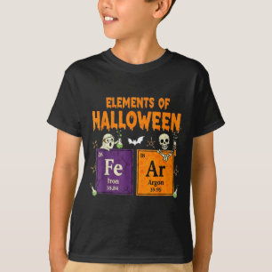 Elements Of Halloween Fear Periodically Halloween T-Shirt
