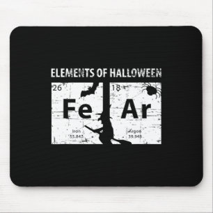 Elements Of Halloween Shirt (fear) Periodically Mouse Mat