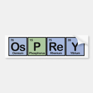 Elements of Osprey Bumper Sticker