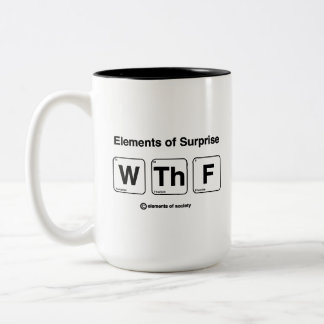 Elements of Surprise Funny Science Joke Mug