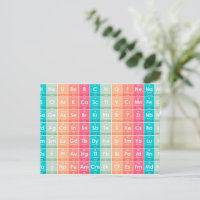 Elements of the Periodic Table Colourful Pattern 