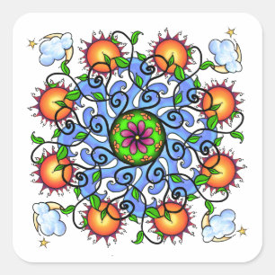 Elements Tangle sticker sheet