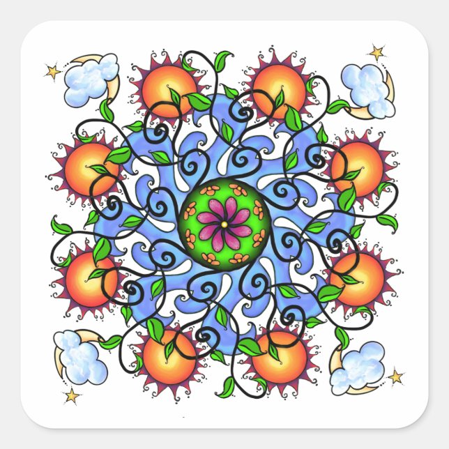 Elements Tangle sticker sheet (Front)