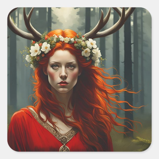 Elen of the Ways Square Sticker (Front)