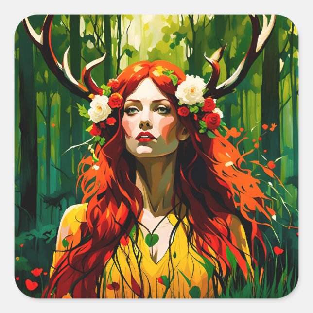 Elen of the Ways Square Sticker (Front)