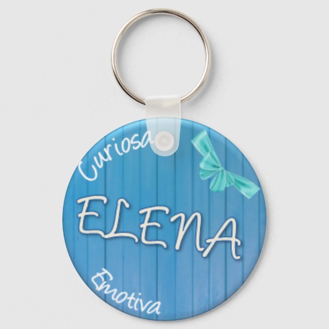 ELENA - Summer Style Key Ring (Front)