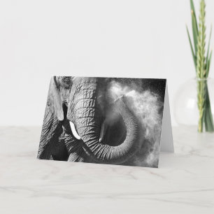 Elephant #1-Greeting card