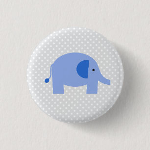 Elephant 3 Cm Round Badge