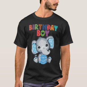 Elephant 8th Birthday Boy Kids 8 Years Old Elephan T-Shirt