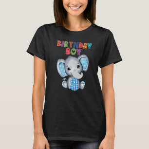 Elephant 8th Birthday Boy Kids 8 Years Old Elephan T-Shirt