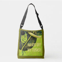 Elephant activist cross body bag