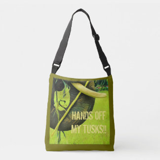 Elephant activist cross body bag