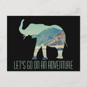Elephant Adventure Postcard