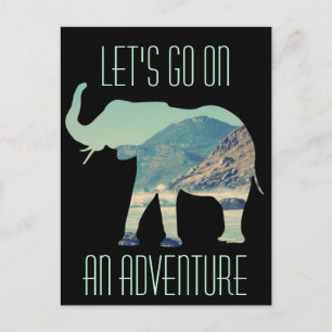 Elephant Adventure Postcard