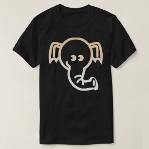 Elephant Aesthetic Stylised cute Line Art Yoga T-Shirt