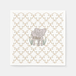 Elephant and Bamboo Napkin