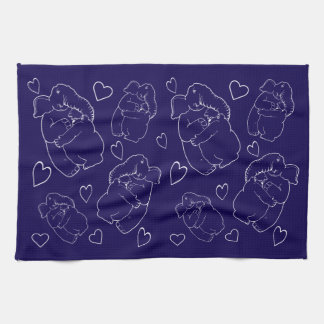 Elephant and Bear Tea Towel