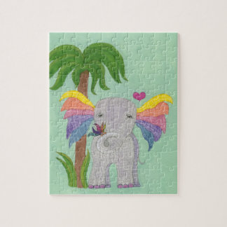 Elephant and Butterfly BFF Jigsaw Puzzle