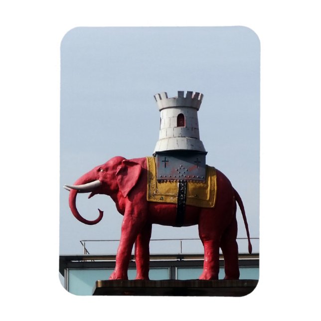Elephant and Castle Magnet (Vertical)
