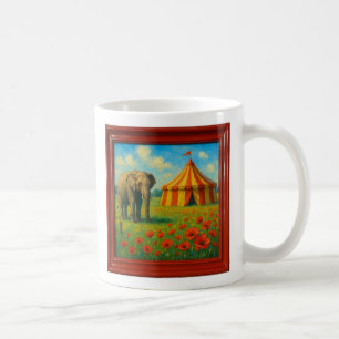 Elephant and Circus Tent Coffee Mug