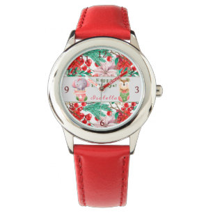 Elephant and Deer Customise Text and Name Watch