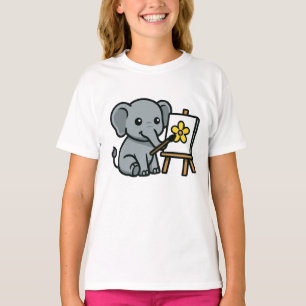 elephant and flower T-Shirt