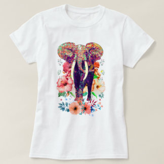 Elephant and Flower T-shirt