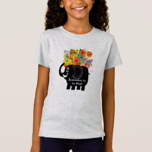 Elephant and flowers T-Shirt