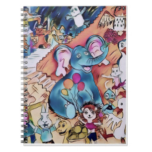 Elephant and Friends: A Menagerie of Critters Notebook