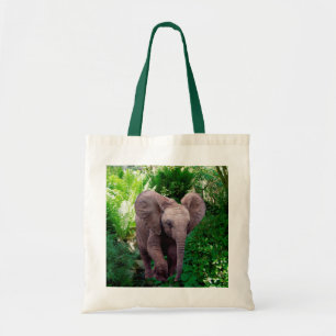 Elephant and Jungle Tote Bag