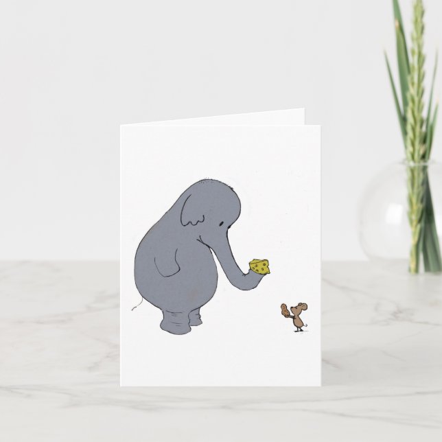 Elephant and Mouse Card (Front)