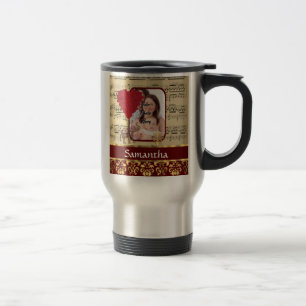 Elephant and music sheet travel mug